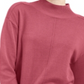 Karen Scott Women's  Seam-Detail  Mock-Neck Sweater  Orchid Pink Size XS