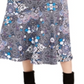 NY Collection Women's Diagonal Seamed Skirt Black Size Petite Small