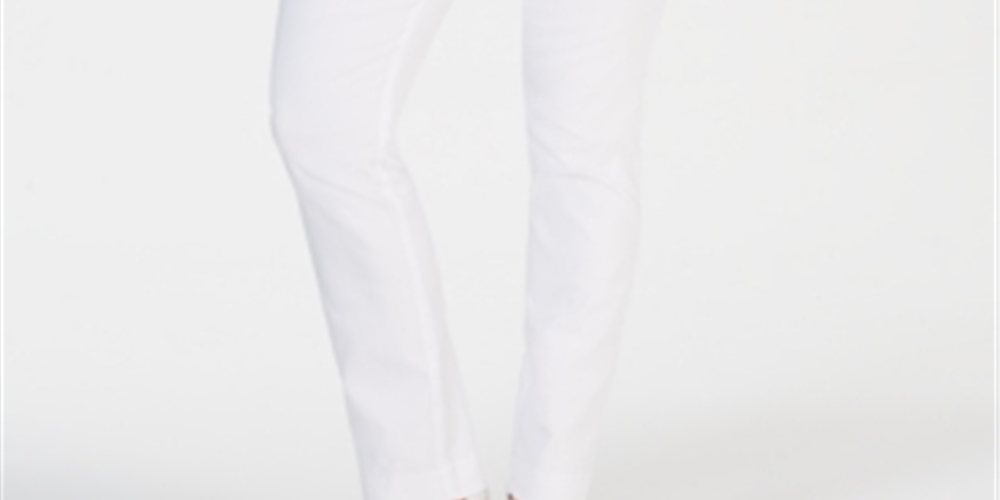 Charter Club Women's Pull-On Tummy-Control Pants Bright White Size 18S