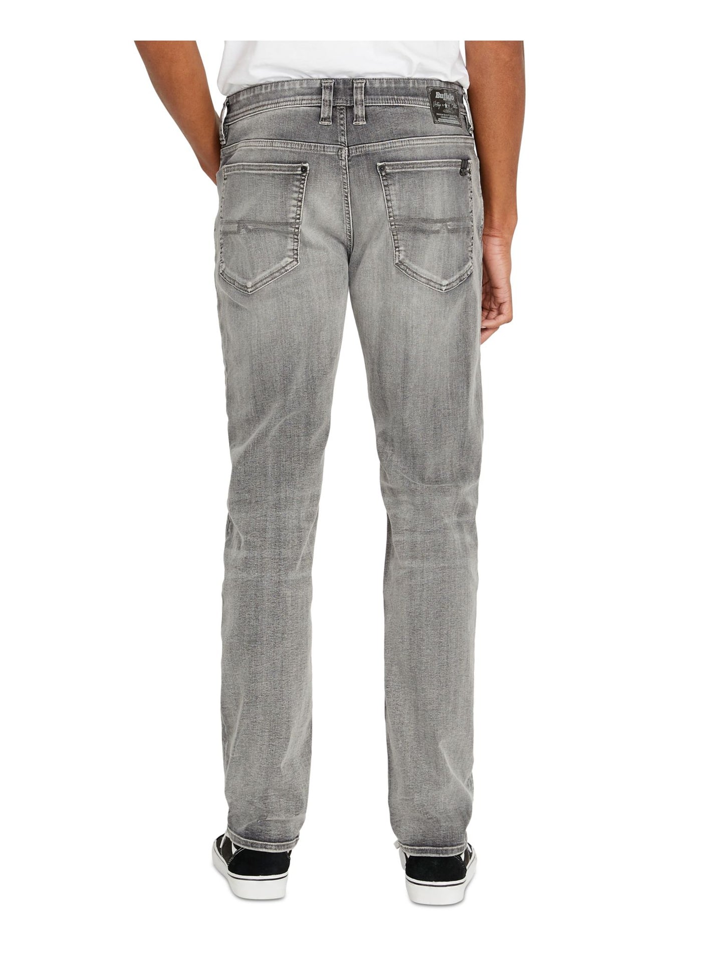 Buffalo David Bitton Men's Evan Denim Slim Classic Straight Jeans Gray Size 36/30