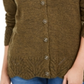 Karen Scott Women's Scalloped Hem Button Cardigan Green Size Large