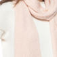 Style & Co Women's Rib Solid Scarf with Lurex Pink One Size