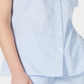 Karen Scott Women's Cotton Seersucker Shirt Blue Size Small