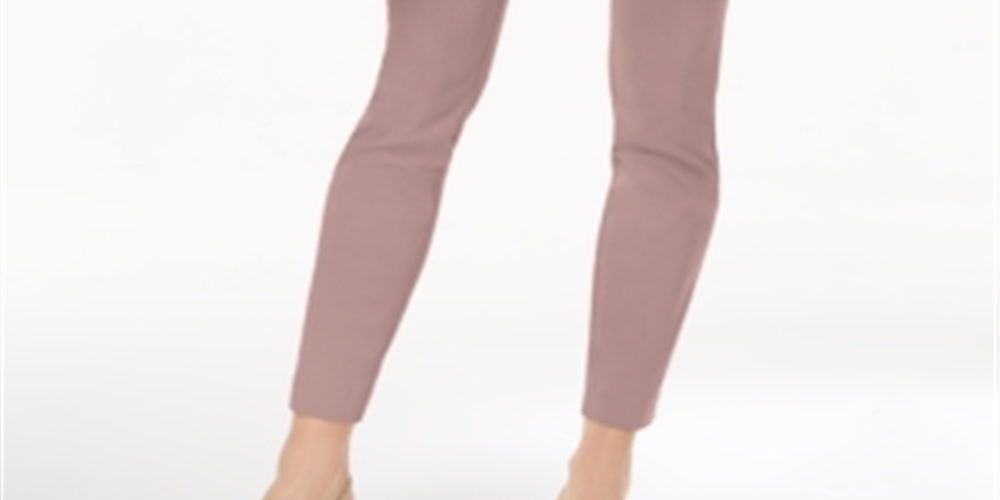 Alfani Women's Petite Pants, Tummy-Control Sk Pottery Clay Size 2P