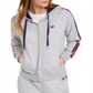 Tommy Hilfiger Women's Sport Logo Zip Hoodie Silver Size X-Large