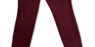 Charter Club Women's  Faux-Suede Pants Harvest Wine Size  10