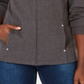 Karen Scott Women's Mock Neck Jacket Grey Size X-Small