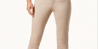 Charter Club Tummy-Slimming Straight-Leg Je Almond Latte Size 10S