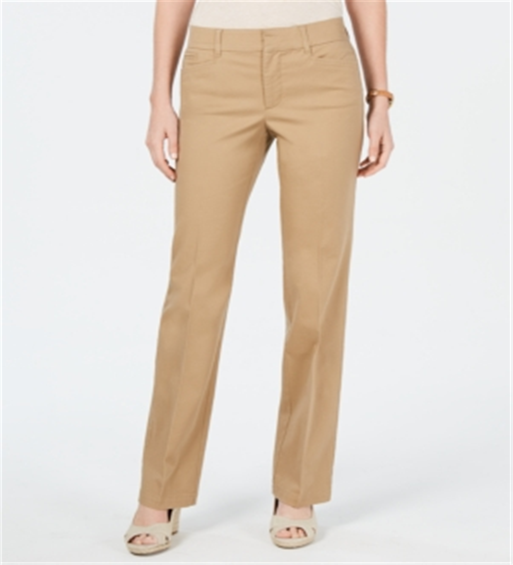 Charter Club Women's Denim Trousers Brown Size 14 Petite