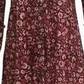 Style & Co. Women's  Button Down Blouse  Floral Dark Pink Size Size Small