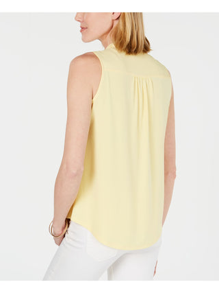 Charter Club Women's Surplice Top Citron Aura Size Medium