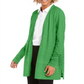 Charter Club Women's Open-Front Cardigan Grass Blade Size  S