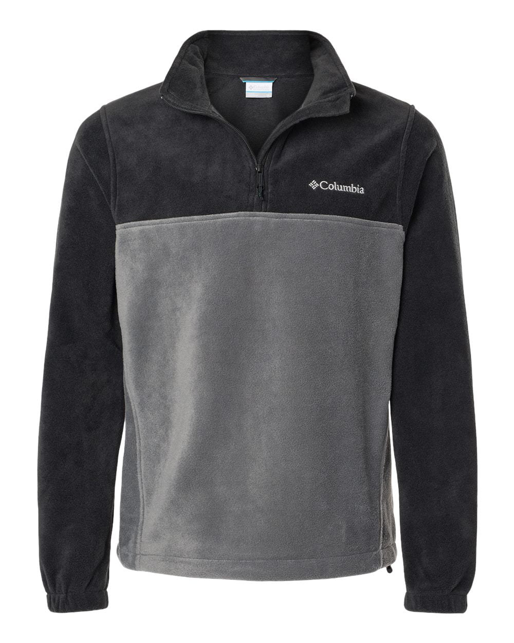 Columbia Men's Steens Mountain Half-Zip Fleece Jacket in Black/Grill Size Medium