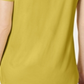 JM Collection Women's Cold-Shoulder Swing T-Shirt Citrus Mustard Size L