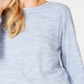 Karen Scott Women's  Long Sleeve Spacedye Microfleece Top Blue Size XL