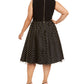 Calvin Klein Women's  Plus Size Clip-Dot Dress Black Size 18W