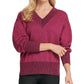 DKNY Women's Glitter Speck Sweater Pink Size S