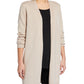 Eileen Fisher Women's Plus Long Linen Cardigan Beige Size 2X
