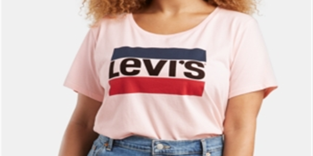 Levi's Women's Sportswear Logo Graphic Tee Shirt T-Shirt Red Size 3X