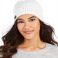 Calvin Klein Women's Studded Beanie Pearl White One Size
