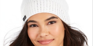 Calvin Klein Women's Studded Beanie Pearl White One Size