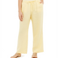 Charter Club Women's Linen Drawstring-Waist Pants  Yellow Size XL
