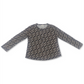 Style & Co Women's Printed Henley Shirt  Black Size 2XL