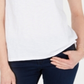 Charter Club Women's Split-Neck Cotton Top Bright White Size XXL