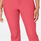 Charter Club Women's Newport Tummy-Control Cropped Pants  Red Size 8