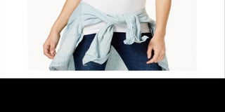 Planet Gold Juniors' V-Neck T-Shirt White Size 2XL