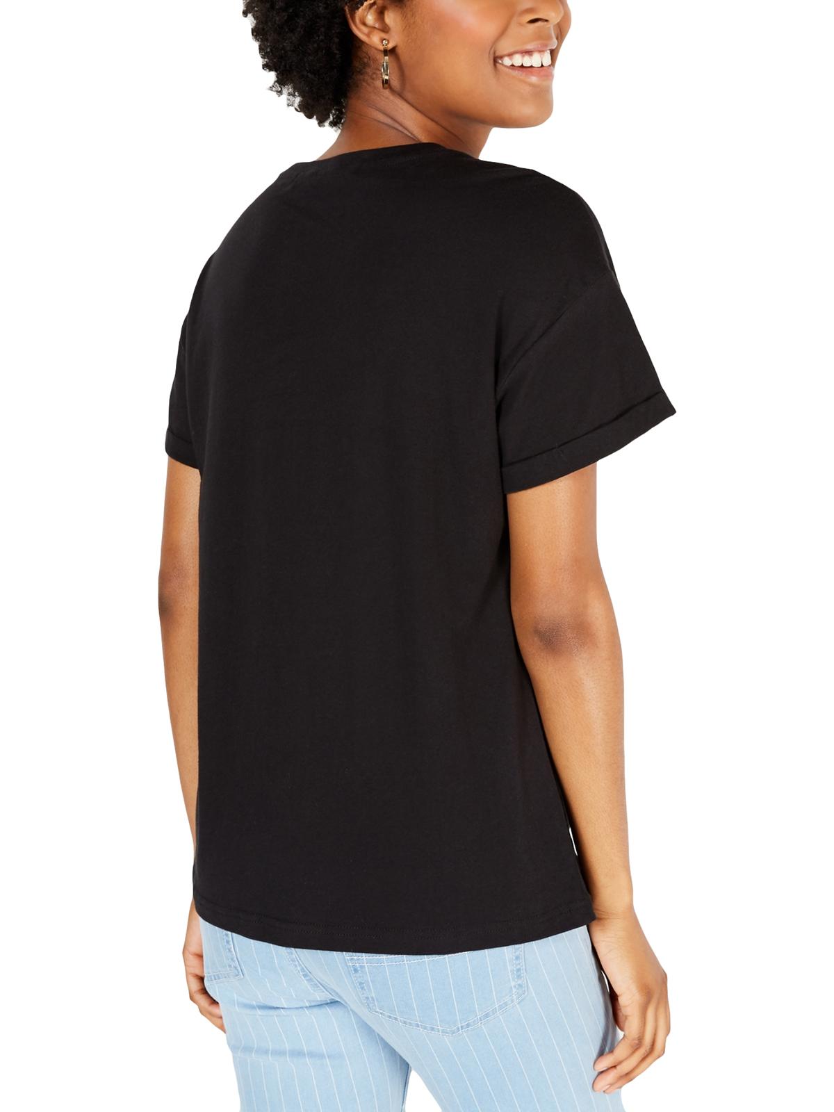 Rebellious One Women's Juniors Holy Guacamole T-Shirt Cotton Graphic Black Size Large