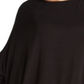 Ny Collection Women's Plus Size Boat-Neck Asymmetrical Top Black Size 2X