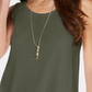 Style & Co Women's Swing-Fit Tank Top  Green Size Small