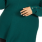 Alfani Plus Size Ribbed Snap-Detail Sweater True Emerald, Size 2X