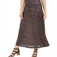 Style & Co Women's  Printed Pull-on Maxi Skirt  - Eccentric Gray Size Medium