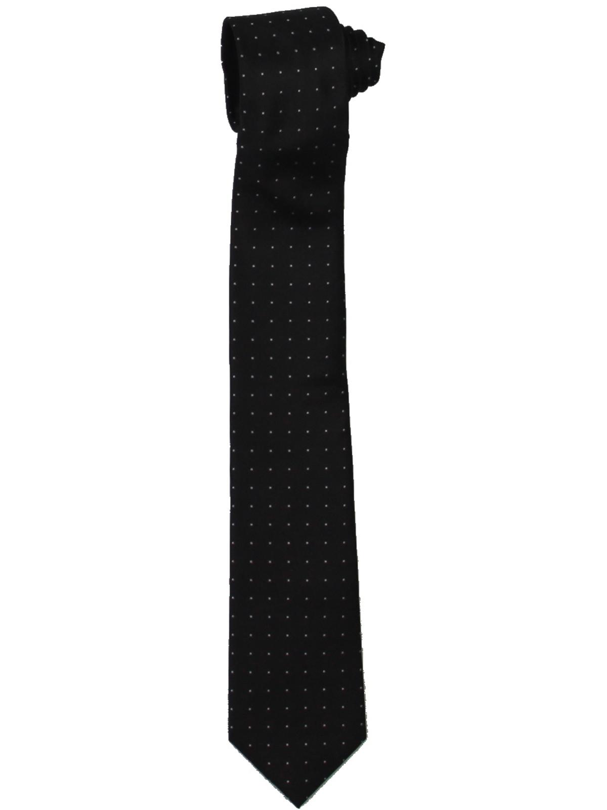 Calvin Klein Men's Silk Polka Dot Neck Tie Black One Size