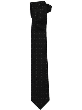 Calvin Klein Men's Silk Polka Dot Neck Tie Black One Size