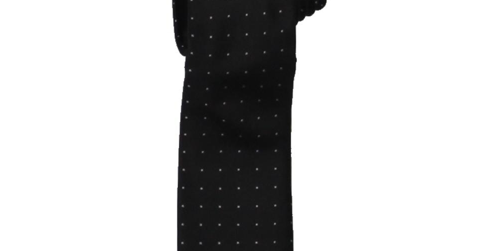 Calvin Klein Men's Silk Polka Dot Neck Tie Black One Size