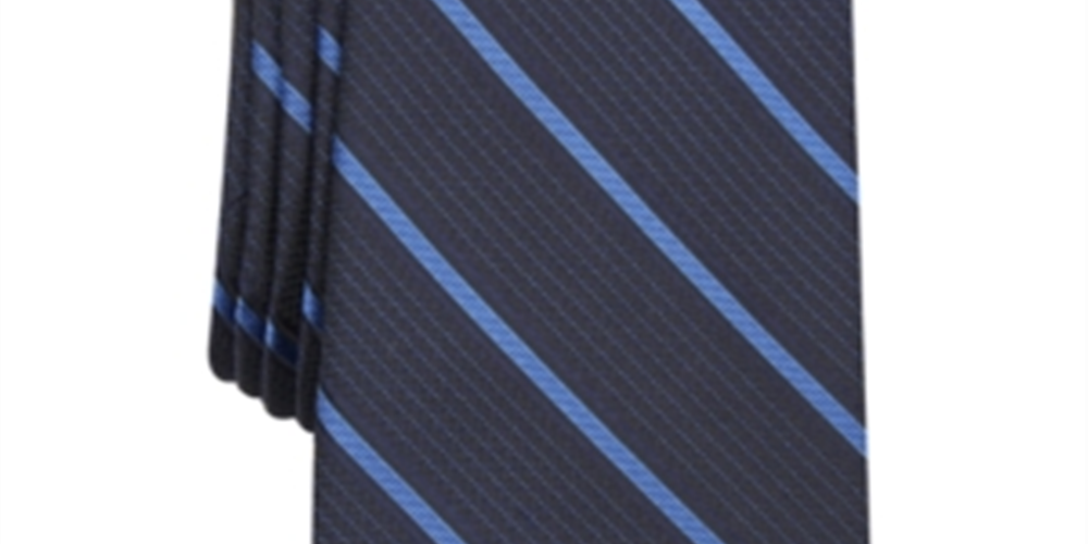 Alfani Mens Holden Silk Blend Professional Neck Tie Blue One Size