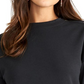 Rachel Rachel Roy Women's Marina Heathered Snap Sleeve Sweatshirt Black Size XL