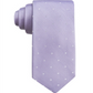 Ryan Seacrest Distinction Men's Burgos Silk Dot Neck Tie Purple Size Regular