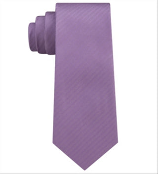 DKNY Men's Street Unsolid Solid Slim Silk Tie  Lavender One Size