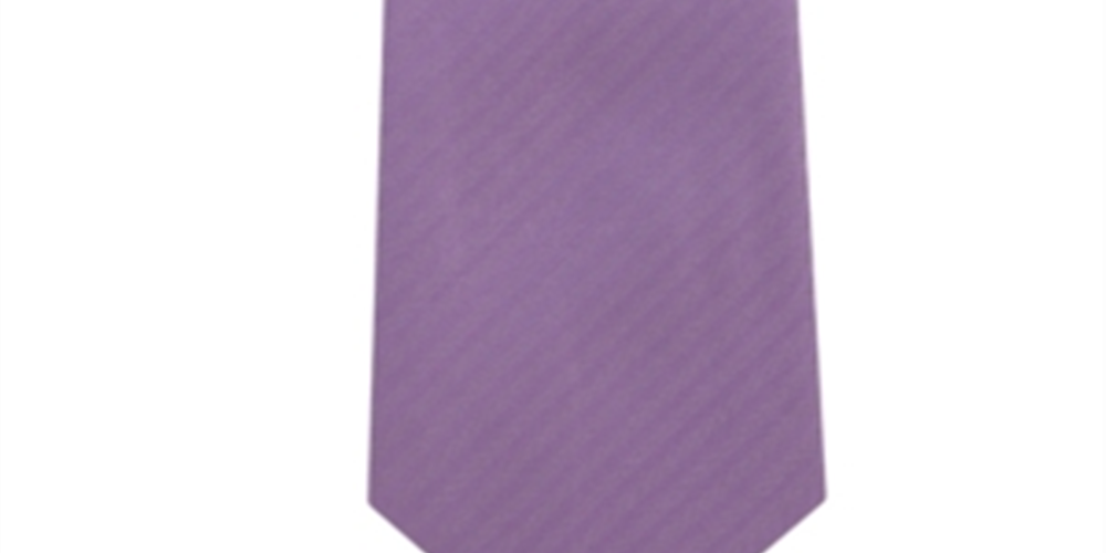 DKNY Men's Street Unsolid Solid Slim Silk Tie  Lavender One Size