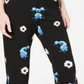 Alfani Women's Floral-Print Ruffle-Hem Ankle Pants  - Clear Sky Blooms Black Size 10