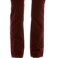 Charter Club Women's Velveteen Tummy-Control Ankle Straight Jeans  Deep Cherrywood  Size 16