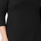 Karen Scott Women's Cotton Boat Neck Studded Dress Black Size 0X