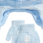 Frozen Big Girl's 2 Pc Elsa Heidi Hat & Gloves Set Blue One Size
