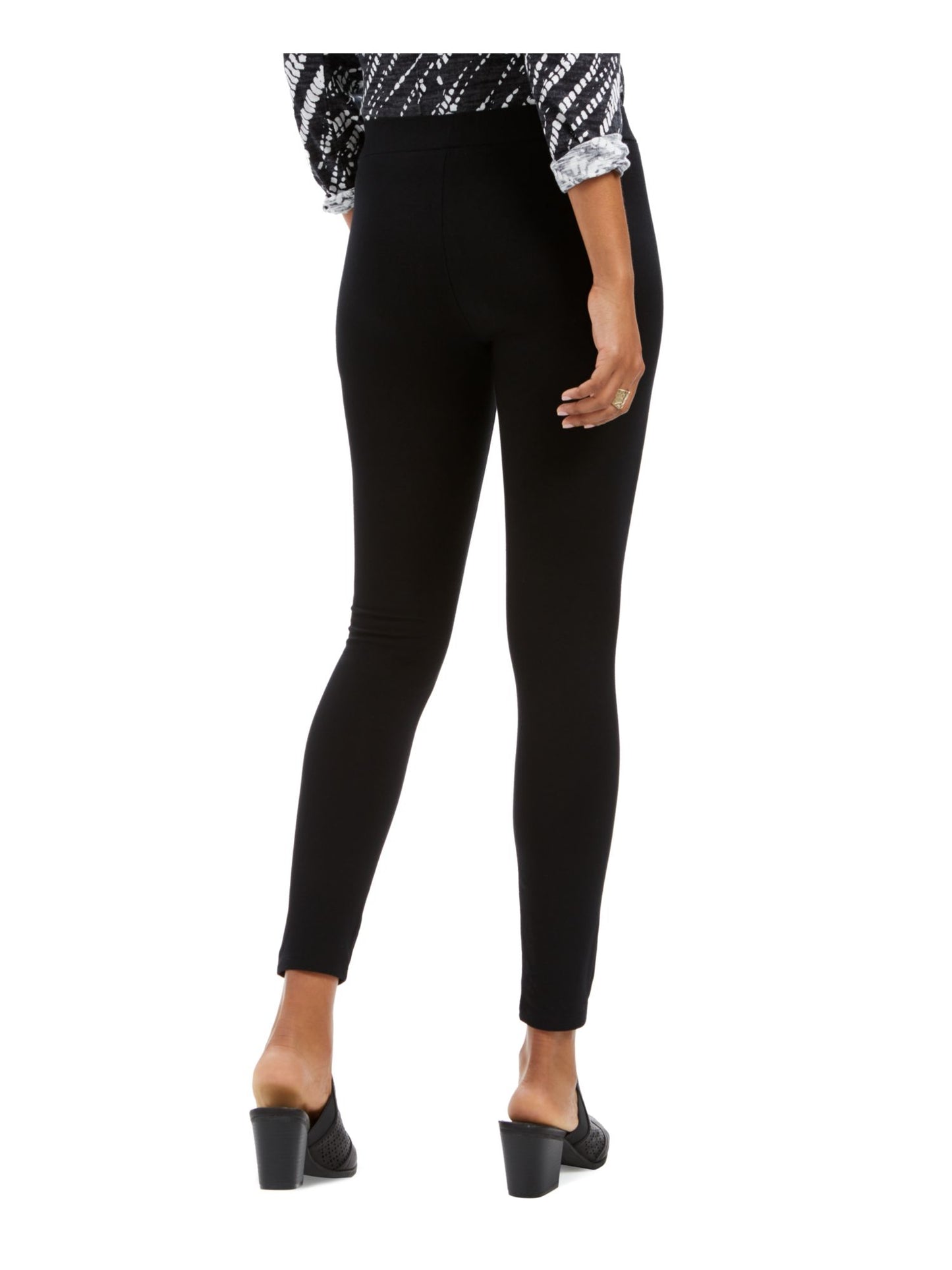 Style & Co Women's Snowflake Stud Leggings Black X-Small