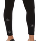 Style & Co Women's Snowflake Stud Leggings Black X-Small