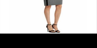 Lauren by Ralph Lauren Women's Ruched Jersey Dress Black/Colonial Cream Size 12P